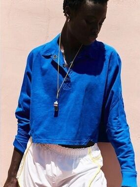 FP Movement by Free People Post Up Rugby Layer Size M